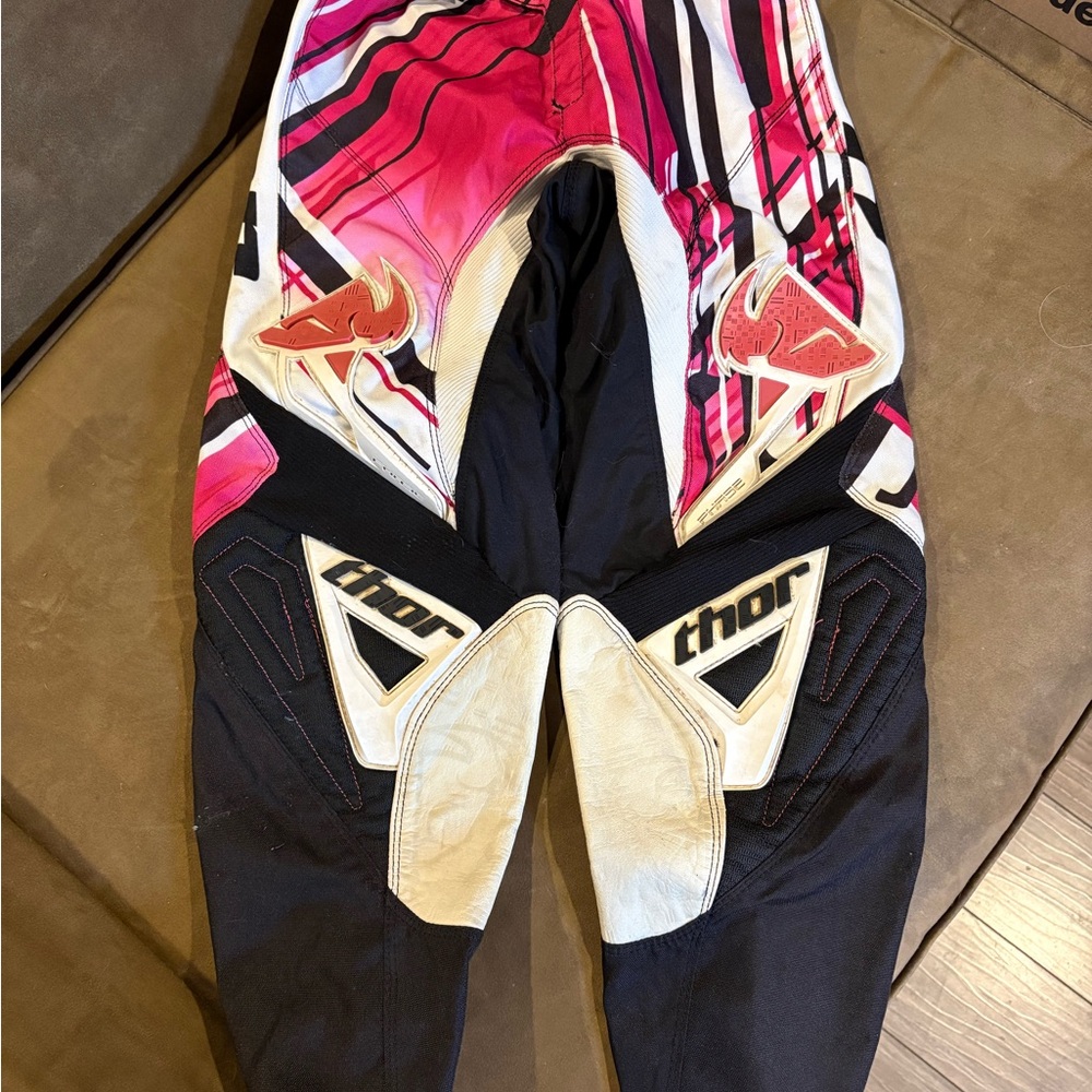 Thor Kids Casual Pants - Pink, Black, and White